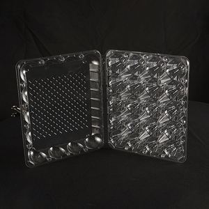 Cartón de Huevos de Plástico Transparente, Caja/Bandeja para Huevos de PET de 20 Celdas, Embalaje de Blíster Desechable para Uso en Supermercados y Fines Industriales - Product Image 4