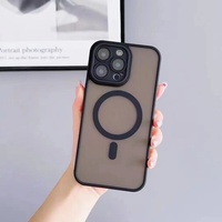 Coque de téléphone magnétique populaire, effet mat givré, anti-traces de doigts pour iPhone 18 17 16 15 14 13 12 11 Pro Max