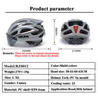 OEM ODM Casque de cyclisme Visière détachable Matériau ABS PC solide Aimants légers Caractéristiques de sécurité pour le cyclisme adulte