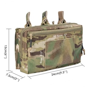 Bolsa Táctica Molle con Triple Portacargadores, Portacargadores Abiertos, Portacartuchos Universal, Bolsa de Accesorios - Product Image 2