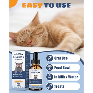 OEM/ODM Oscar Suppléments liquides <span class=keywords><strong>pour</strong></span> animaux de compagnie L-<span class=keywords><strong>Lysine</strong></span> <span class=keywords><strong>pour</strong></span> chats Codonopsis Astragalus Support immunitaire et de santé - Product Image 6