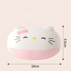 FF5017 Removedor de Pelos de Animais de Estimação Reutilizável com Padrão de Gato Fofo Mini Portátil para Viagem Removedor de Pelos Adesivo Lavável - Product Image 4