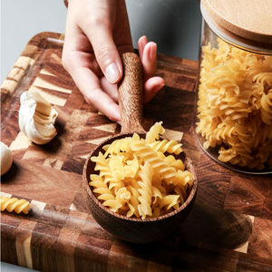 Wooden Ladle With Handle For Serving Soup Rice And Fruit Kitchen Utensil - Product Image 3