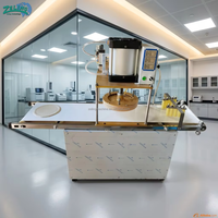 Machine semi-automatique d'estampage de pizza et de naan, avec moule personnalisé pour la création de bords, pour la fabrication de pain plat, pain arabe, tortilla et disques de pâte pressés