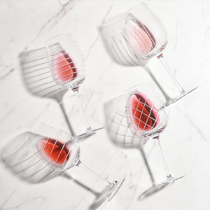 Ensemble de 4 verres à <span class=keywords><strong>vin</strong></span> de <span class=keywords><strong>Bordeaux</strong></span> sculptés à la main avec cristaux pour la maison, un mariage ou une fête, pour le <span class=keywords><strong>vin</strong></span> rouge - Product Image 3