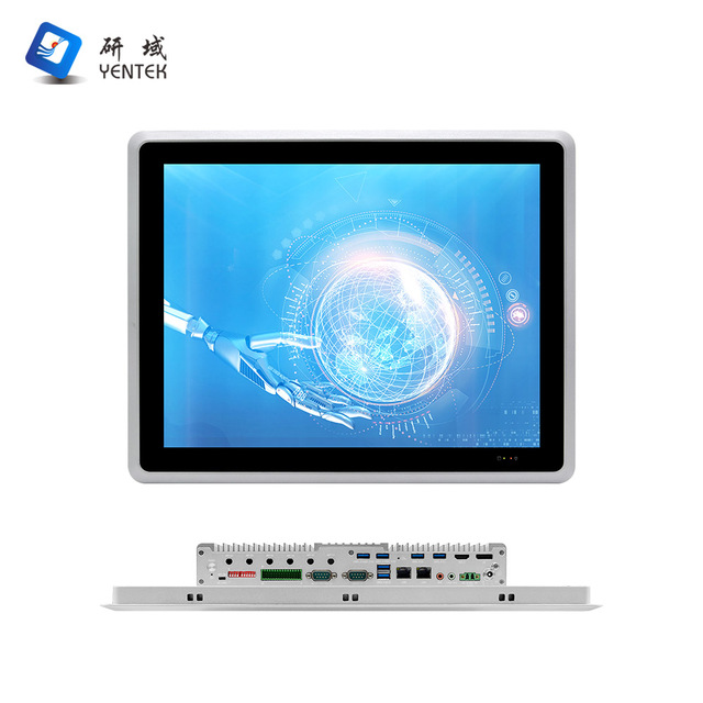 19 Inch Rugged Panel PC Intel I5 11th J6412  IP65 Waterproof Touch Panel Computer Linux Win10 Fanless Industrial Panel Pc