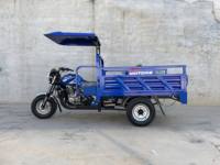 Tricycle cargo ouvert à trois roues durable, motorisé à essence, pour la livraison et le transport