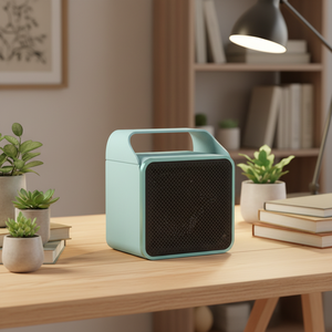 Termostato PTC de Calentamiento Rápido, Calentador Portátil de Escritorio Independiente de 1500W con Protección Contra Volcaduras y Sobrecalentamiento - Product Image 1