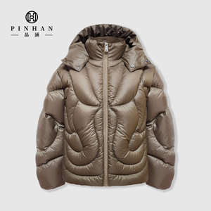 Chaqueta acolchada OEM con diseño de costura única superesponjosa acolchada de plumón de <span class=keywords><strong>ganso</strong></span> para <span class=keywords><strong>hombre</strong></span>, venta directa del fabricante - Product Image 2