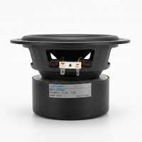 Untuk Speaker Bass Midrange 6.5 Inci 4 Ohm 100W Woofer Serat Kaca Kabinet Logam Loudspeaker Audio Hifi DIY Home Theater