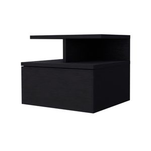 DB Mason 1-Drawer Floating Nightstand Antique Luxury Solid <b>Wood</b> <b>Bedside</b> <b>Cabinet</b> for Home Hospital Assembled for Apartment Home - Product Image 3