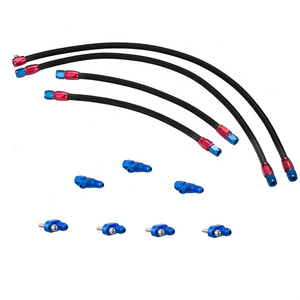 Manguera de ventilación de vapor delantera y trasera trenzada de nailon Kit cruzado de refrigerante LS LSX LS1 <span class=keywords><strong>LS2</strong></span> LS6 LM7 Ventilaciones de vapor - Product Image 4