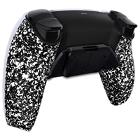 Kit de remap Rise4 blanc caoutchouté avec palettes arrière pour manette PS5