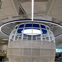 Lampe suspendue circulaire de chine, formes personnalisées, lumière directe et indirecte, lumière linéaire led suspendue