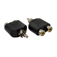 Adaptateur RCA 1 mâle vers 2 femelles, connecteur 2 broches, connecteur audio RCA femelle et mâle, adaptateur RCA vers 2RCA