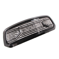Big Horn Glossy Black Packaged Grille+Shell Fit for Dodge Ram 1500 2013-2018