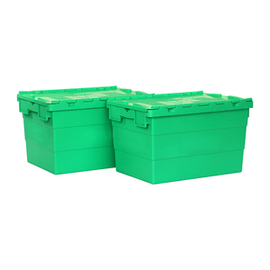 Linh hoạt và mạnh mẽ nestable nhựa lưu trữ container với bản lề nắp cho phòng thu chuyên nghiệp lưu trữ và vận chuyển - Product Image 3