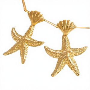 Pendientes <span class=keywords><strong>de</strong></span> Acero Inoxidable con Baño <span class=keywords><strong>de</strong></span> <span class=keywords><strong>Oro</strong></span> <span class=keywords><strong>de</strong></span> 18K, Diseño Creativo y Personalizado, con Cristales <span class=keywords><strong>de</strong></span> Imitación, Estilo Vintage, Venta al Por Mayor - Product Image 2