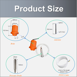 Intelligentes Drahtloses NB-IoT 4G CAT-<span class=keywords><strong>M</strong></span> LoRaWAN Hydrostatisches Flüssigkeits-Wasser-Kraftstoff-Diesel-Füllstandsensor-Überwachungssystem CNDINGTEK DF556 ATEX - Product Image 3
