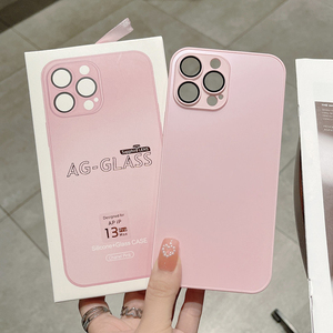 Funda de Teléfono de Vidrio Mate AG de Alta Calidad para <span class=keywords><strong>iPhone</strong></span> <span class=keywords><strong>11</strong></span> 12 13 14 15 16 <span class=keywords><strong>Pro</strong></span> <span class=keywords><strong>Max</strong></span>, Protector de Cámara - Product Image 4