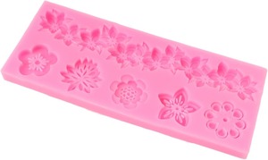 Moldes de Silicona con Encaje Floral para Fondant, Molde de Relieve de Espirales y Ondas, Decoración de Pasteles, Adorno para Cupcakes, Chocolate, Arcilla Polimérica, Pasta de Goma - Product Image 4