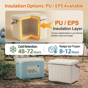 Glacière 6L <span class=keywords><strong>Petite</strong></span> Boîte Isotherme Portable en Plastique Rigide pour Camping Extérieur Pique-Nique Bière Voyage Logo Personnalisé Cadeau d'Entreprise - Product Image 4