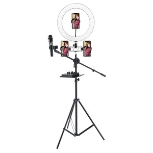 Anneau lumineux <span class=keywords><strong>Led</strong></span> avec trépied, 1 unité, pour la diffusion en direct - Product Image 5