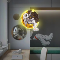 Enseigne néon LED d'art moderne, néon personnalisé pour décoration murale, style sculpture créative, pour maison, bar, boutique, vitrine