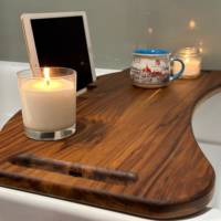 Plateaux de baignoire d'usine pour baignoire plateau de baignoire en bois pour bain de luxe plateau de planche en teck durable pour baignoire