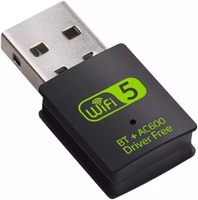 Tarjeta de Red Inalámbrica USB RTL8821, Extensor Mini 802.11, Receptor con Antena, Adaptador Bluetooth y Wifi para PC