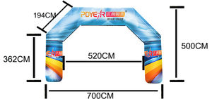 Pdyear nhà máy tùy chỉnh quảng cáo Inflatable vòm ngoài trời tổ chức sự kiện bắt đầu kết thúc sự kiện trong nhà lối vào tùy chỉnh Inflatable - Product Image 5