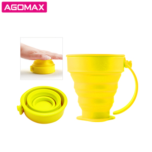 Hot Sale Plastic <b>Cup</b> OEM Foldable <b>Coffee</b> <b>Cup</b> Outdoor Silicone Collapsible <b>Cup</b> - Product Image 5