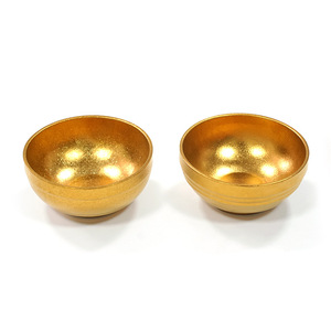 Juego de tazones metálicos de lujo moderno con ollas de cobre y acero inoxidable para regalo, diseño duradero - Product Image 2