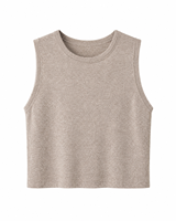Gilet pull sans manches en laine et nylon rayé colorblock pour femme, col rond, tricot d'automne