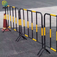 Barrière de contrôle des foules en acier galvanisé à emboîtement pour événements, concerts et festivals - Offre Spéciale