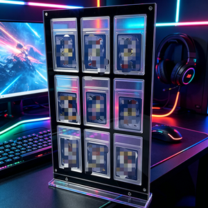 กล่องอะคริลิคใส่การ์ดโปเกมอนแบบ 9 ช่อง รุ่นใหม่ สำหรับการ์ดเกรดแล้ว กล่องโชว์การ์ดอะคริลิค กล่องป้องกันการ์ดอะคริลิค - Product Image 1