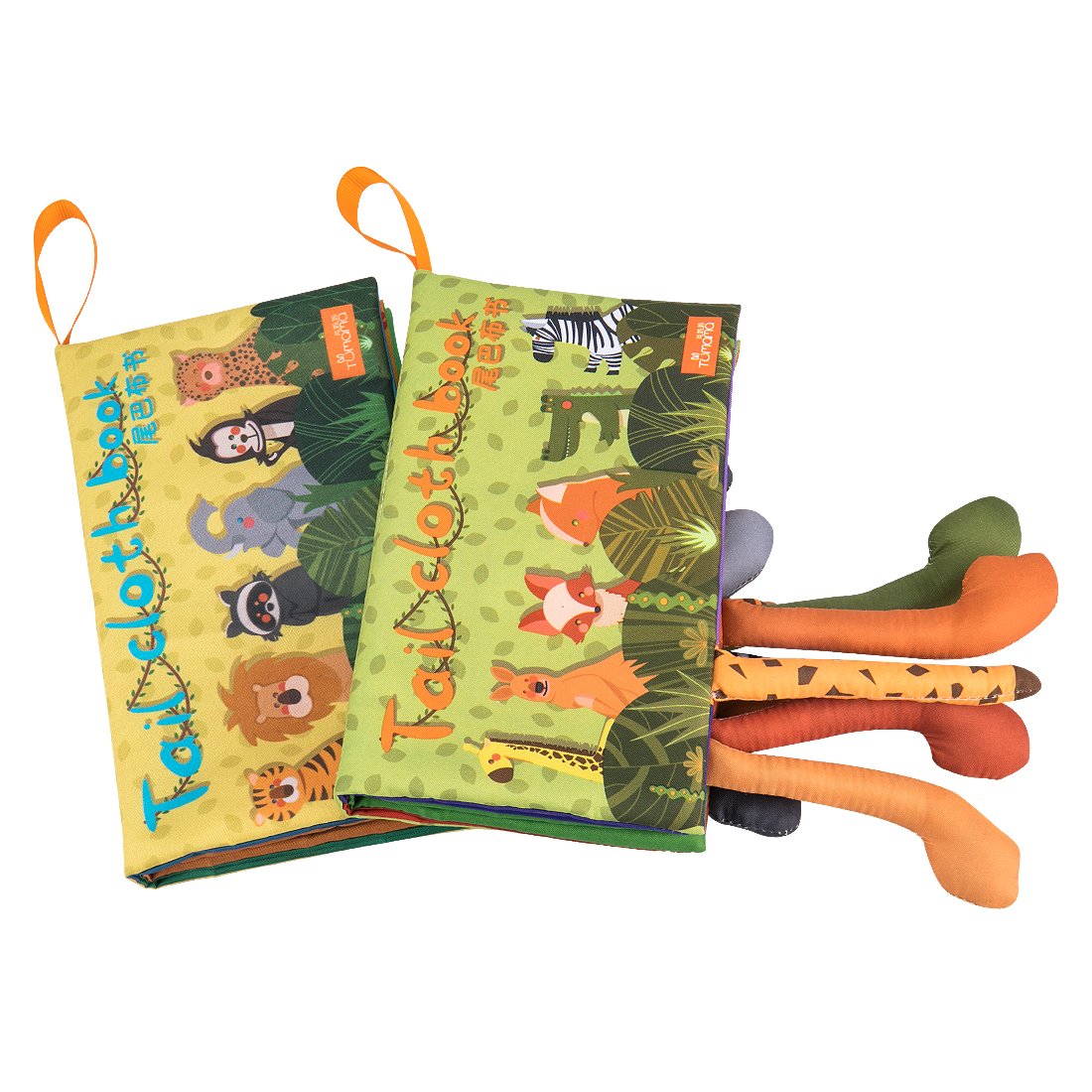 Tumama тканевые книги для раннего развития, детская мягкая игрушка, тканевая ткань, мягкая Бесшумная тканевая книга с животными 3D