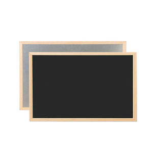 Grande <span class=keywords><strong>Tableau</strong></span> Noir Rustique <span class=keywords><strong>Mural</strong></span> avec Cadre en Bois <span class=keywords><strong>Tableau</strong></span> Magnétique 45x60cm Crochets Inclus - Product Image 1