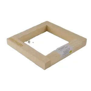 Kit de moldura para papel de madeira Molde de papel com malha para crianças