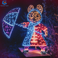 SGLS19 Outdoor Wald-Pflanzenbeleuchtung Festival Cartoon Pilz-Motiv Lichtlaterne für Straßen und Einkaufszentren