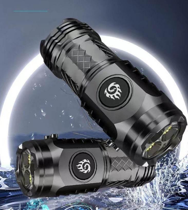 Rechargeable Super Bright LED Flashlight – 990000 Lumens, Waterproof, Zoomable With COB Light
