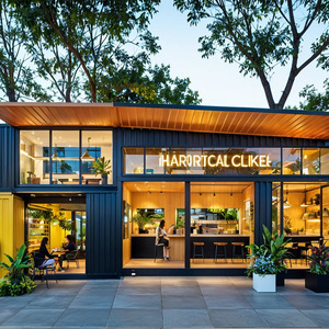 Casa Contenedor Desmontable Personalizable para Uso Comercial, Restaurante, Tienda de Café y Té con Leche, Casa Prefabricada Modular - Product Image 2