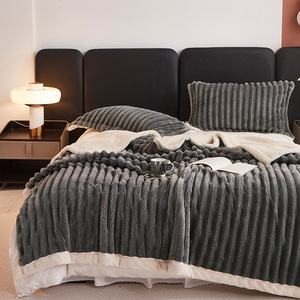 Chăn Lông Thỏ Bong Bóng Co Giãn Bán Chạy Nhất Chăn Sofa Thoải Mái Chăn Ăn Trưa Sang Trọng Nhẹ - Product Image 5