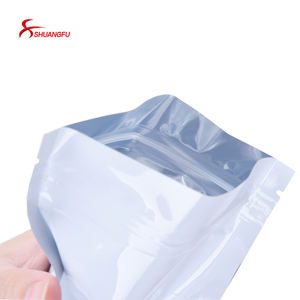 100 पीसी सफेद राल योग्य बेकरी ज़िपलॉक बैग चबाने के लिए तीन साइड सील मालर एल्यूमीनियम पन्नी ईबल्स पैकेज चबाने के लिए - Product Image 4