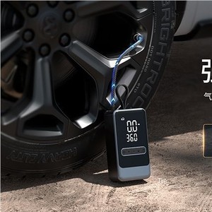 Portable Car Air <b>Pump</b> Mini Electric Tire Inflator LCD Display 72V Wireless Charging 25L Min Single Cylinder - Product Image 3