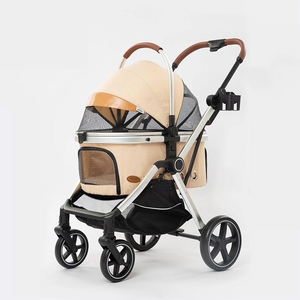 One-Button Automatic Large Space Dog Cart for Outdoor Shopping & Travel Pet Carriers Product - Product Image 4