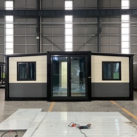 Maisons conteneurs préfabriquées extensibles en acier, contemporaines, portables, pliables, mini-maisons mobiles, bureaux, villas, 20 pieds et 40 pieds, à prix abordable
