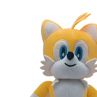Peluche Sonic de dessin animé, jouet en peluche doux, poupée en coton PP, figurine câlinable pour enfants et collectionneurs, ornement en peluche