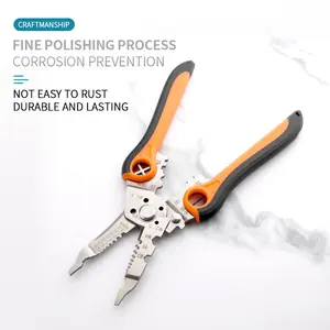 High Quality Combination 8.5" Auto Wire Cutter Stripper Hand Tool Multipurpose Wire Stripping Tools