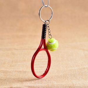 Hot SALE Mini Tennis Racket Pendant Keychain Keyring <b>Key</b> Chain <b>Ring</b> Finder Holer Accessories for Lover's Day Gifts - Product Image 5